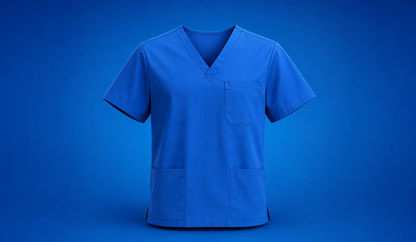 Color Block Scrub Top